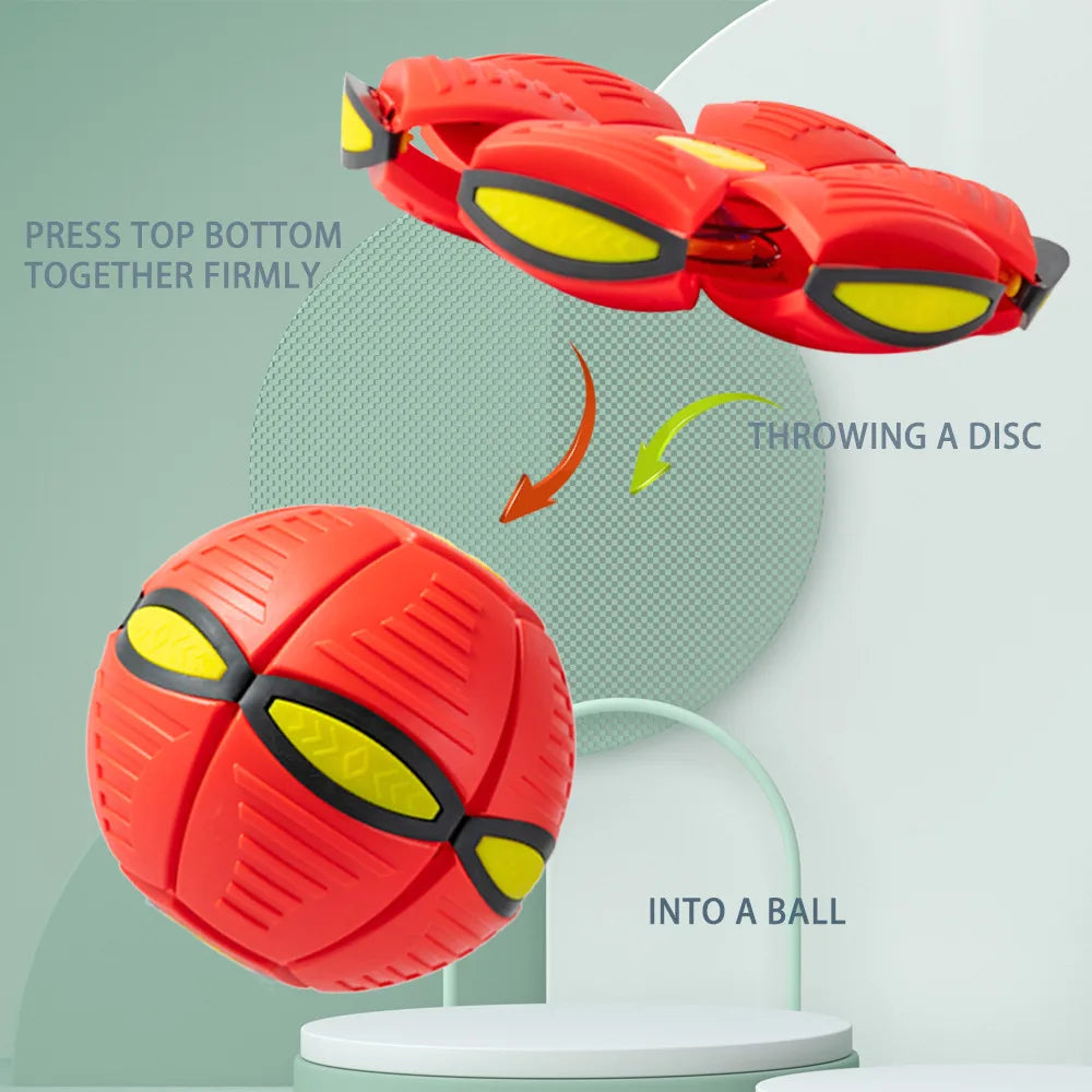 Pet Bouncy Ball Stepping Ball Flying Saucer Deformed Ball Two Forms Dog Bouncing  Outdoor Ball Toys Gift