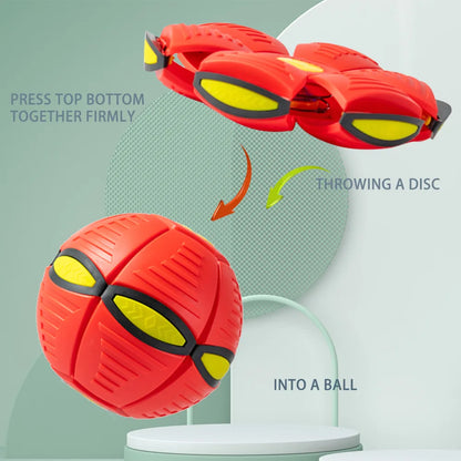 Pet Bouncy Ball Stepping Ball Flying Saucer Deformed Ball Two Forms Dog Bouncing  Outdoor Ball Toys Gift