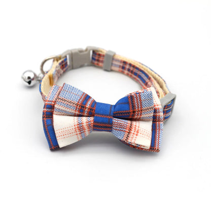 1PC Cute Cat Collar Small Puppy Cat Dog Collars Bow Kitten Collar Bowknot Necklace with Bell for Dog Cat Chihuahua Pet Supplies