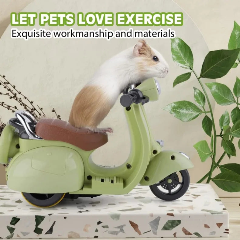 Hamster Motorcycle Toy Motorcycle Guinea Pet Rat Toy for Dwarf Syrian Hamster Mice Mouse Gerbil Rat or Other Small Pets