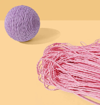 10CM Interactive Sisal Cat Scratching Ball Toy For Kitten Teeth Cleaning Anti Bite Cat Ball Sounding Toy Pet Supplies