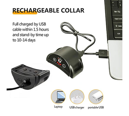 Dog Bark Collar,Rechargeable Anti-Bark Collar For Dog Stop Barking,Dog Vibration Training Collar For Small,Medium Dogs