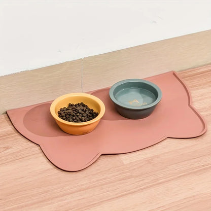 Cat Toilet Mat Waterproof Solid Color Silicone Pet Feeding Mat for Cats and Dogs Cleaner Cats Sand Carpet Sandbox Bed Rug Litter