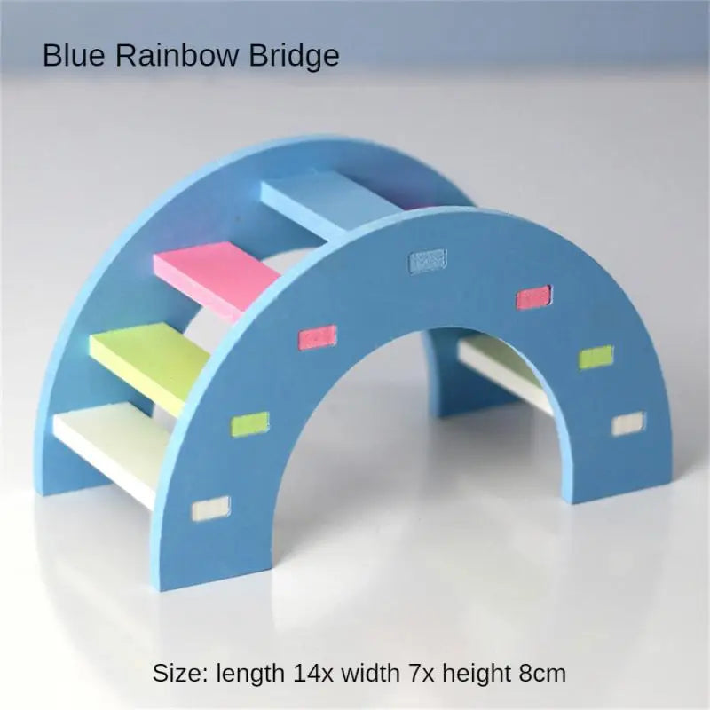Hamster Slide Swing Seesaw Toy Pet Hamster House Villa Cage Ladder Exercise Toy For Hamster Mouse Rat Guinea Pig Assembled Toys