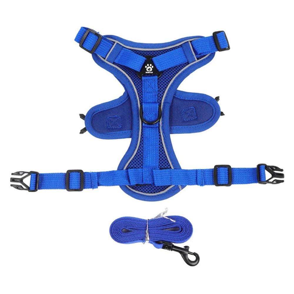 Cat Harness and Leash Set Escape Proof For Small Medium Dog Cat Breathable Reflective Adjustable Kitten Chest Strap Pet Supplies