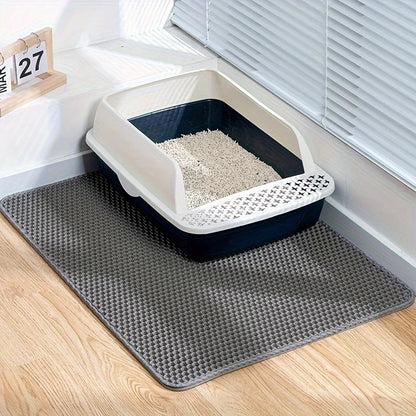 Hot Sale New Cat Litter Mat Double Layer Waterproof Urine Proof Trapping Mat Easy to Clean Non-Slip Toilet Pad Cat Scratch Pad