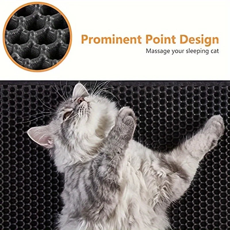 Hot Sale New Cat Litter Mat Double Layer Waterproof Urine Proof Trapping Mat Easy to Clean Non-Slip Toilet Pad Cat Scratch Pad