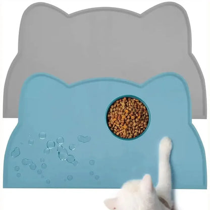 Cat Toilet Mat Waterproof Solid Color Silicone Pet Feeding Mat for Cats and Dogs Cleaner Cats Sand Carpet Sandbox Bed Rug Litter