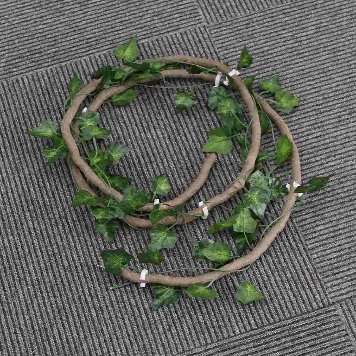 Reptile Climbing Toys Reptile Climbing Branch Artificial Garland Lizard Lounger Fake Vines Rattan Strip for Reptile Reptile Vine