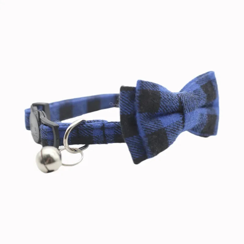 1PC Cute Cat Collar Small Puppy Cat Dog Collars Bow Kitten Collar Bowknot Necklace with Bell for Dog Cat Chihuahua Pet Supplies