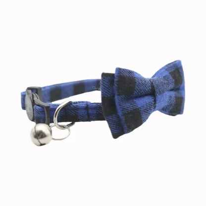 1PC Cute Cat Collar Small Puppy Cat Dog Collars Bow Kitten Collar Bowknot Necklace with Bell for Dog Cat Chihuahua Pet Supplies