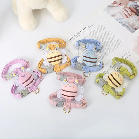 Cat Dog Harness Leash Set for Small Dogs Adjustable Puppy Harness Vest French Bulldog Chihuahua Pug Outdoor Walking Lead Leash