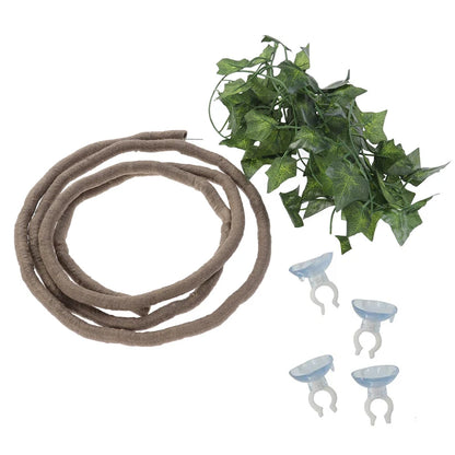 Reptile Climbing Toys Reptile Climbing Branch Artificial Garland Lizard Lounger Fake Vines Rattan Strip for Reptile Reptile Vine