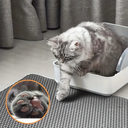 Hot Sale New Cat Litter Mat Double Layer Waterproof Urine Proof Trapping Mat Easy to Clean Non-Slip Toilet Pad Cat Scratch Pad