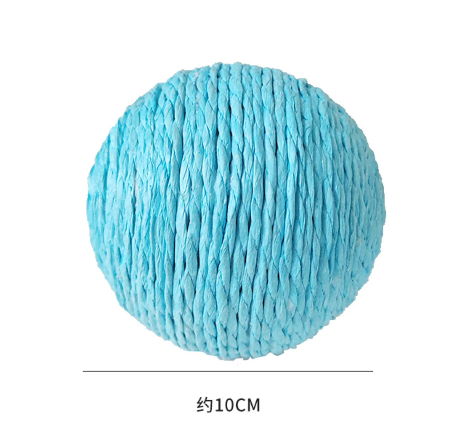 10CM Interactive Sisal Cat Scratching Ball Toy For Kitten Teeth Cleaning Anti Bite Cat Ball Sounding Toy Pet Supplies