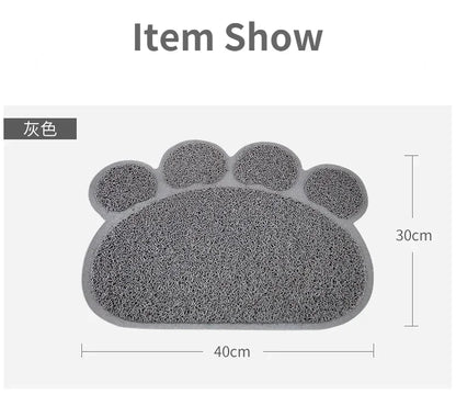 Waterproof Pet Litter Mat High Resilience Fiber Cat Layer Small Dog Feeding Pads Trapping Box Product Non-slip Cats Accessories