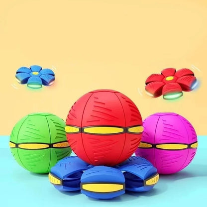 Pet Bouncy Ball Stepping Ball Flying Saucer Deformed Ball Two Forms Dog Bouncing  Outdoor Ball Toys Gift