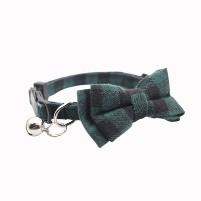 1PC Cute Cat Collar Small Puppy Cat Dog Collars Bow Kitten Collar Bowknot Necklace with Bell for Dog Cat Chihuahua Pet Supplies