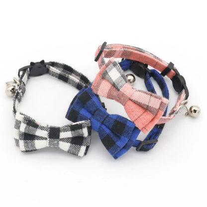 1PC Cute Cat Collar Small Puppy Cat Dog Collars Bow Kitten Collar Bowknot Necklace with Bell for Dog Cat Chihuahua Pet Supplies