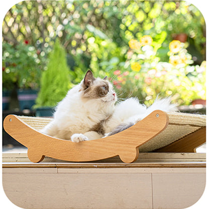 Wooden Cat Scratching Pads Multifuction Cats Sleeping Bed Detachable Wear-resistant Cat Scratch Board Kitten Grinding Cats Toys