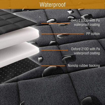 Active Pets Dog Car Seat Cover for Back Seat, Waterproof Vehicle Protector, Durable Scratch Proof Nonslip Pet Protection, Machine Washable, XL, Blue