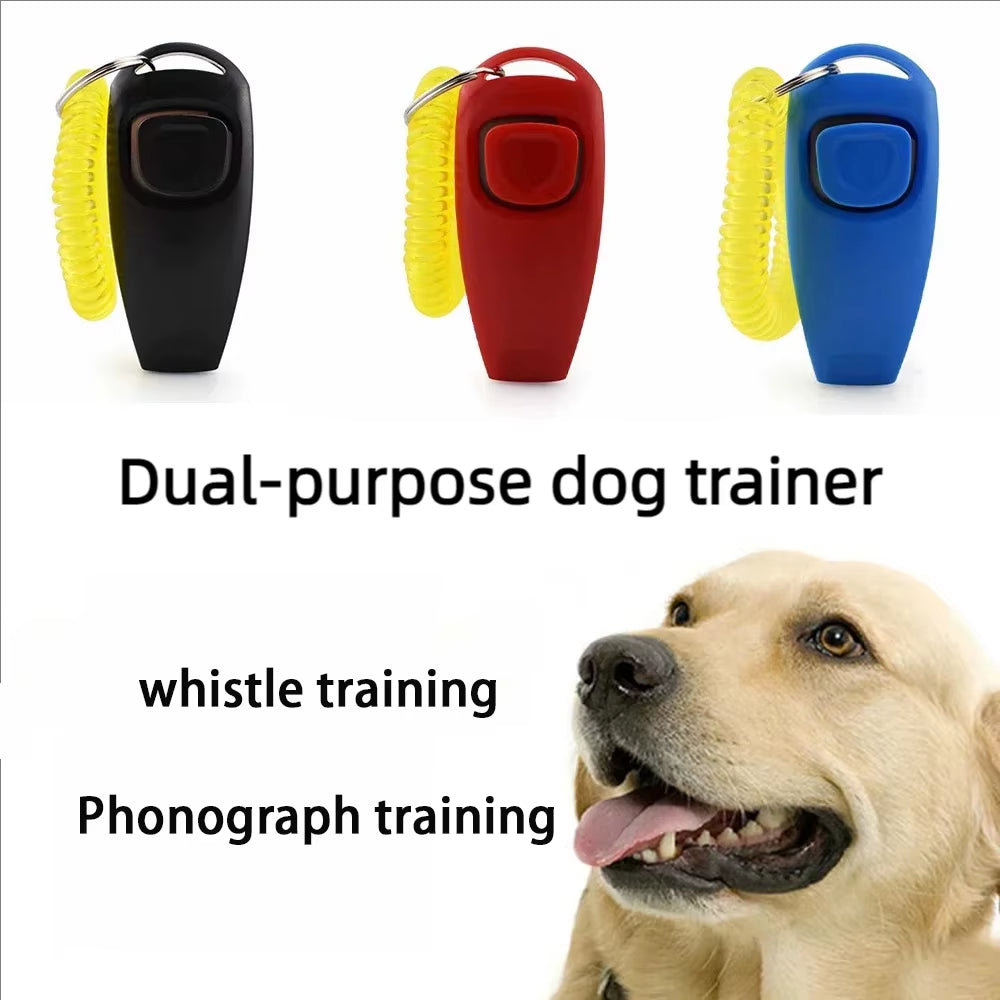 Pet Dog Training Whistle Sound Pet Dog Cat Training Sound Pet Dog Trainer Assistive Guide with Key Ring Pet Dogsupplies