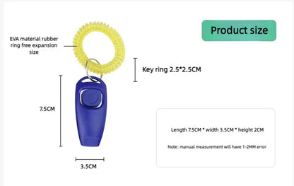 Pet Dog Training Whistle Sound Pet Dog Cat Training Sound Pet Dog Trainer Assistive Guide with Key Ring Pet Dogsupplies