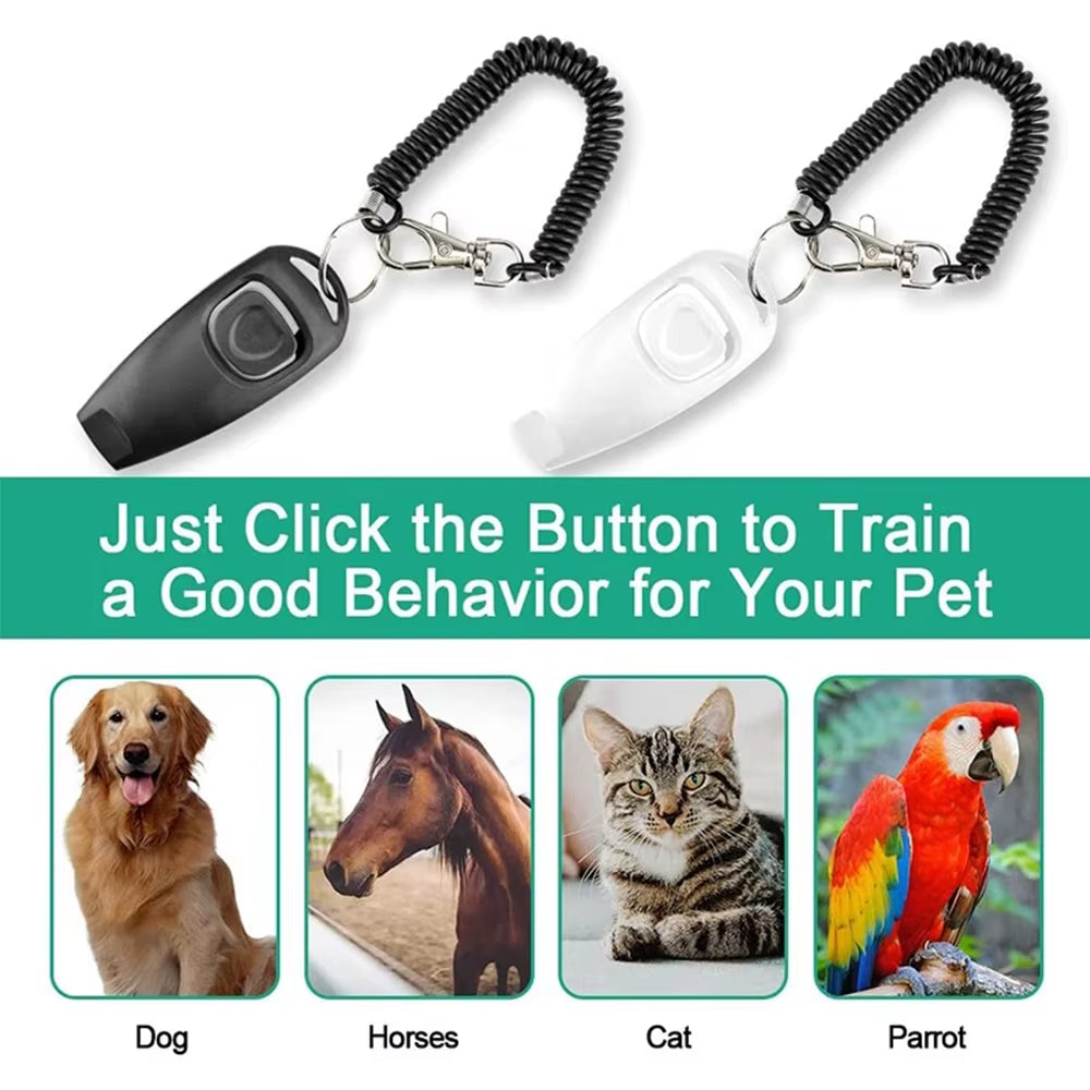 Pet Dog Training Whistle Sound Pet Dog Cat Training Sound Pet Dog Trainer Assistive Guide with Key Ring Pet Dogsupplies