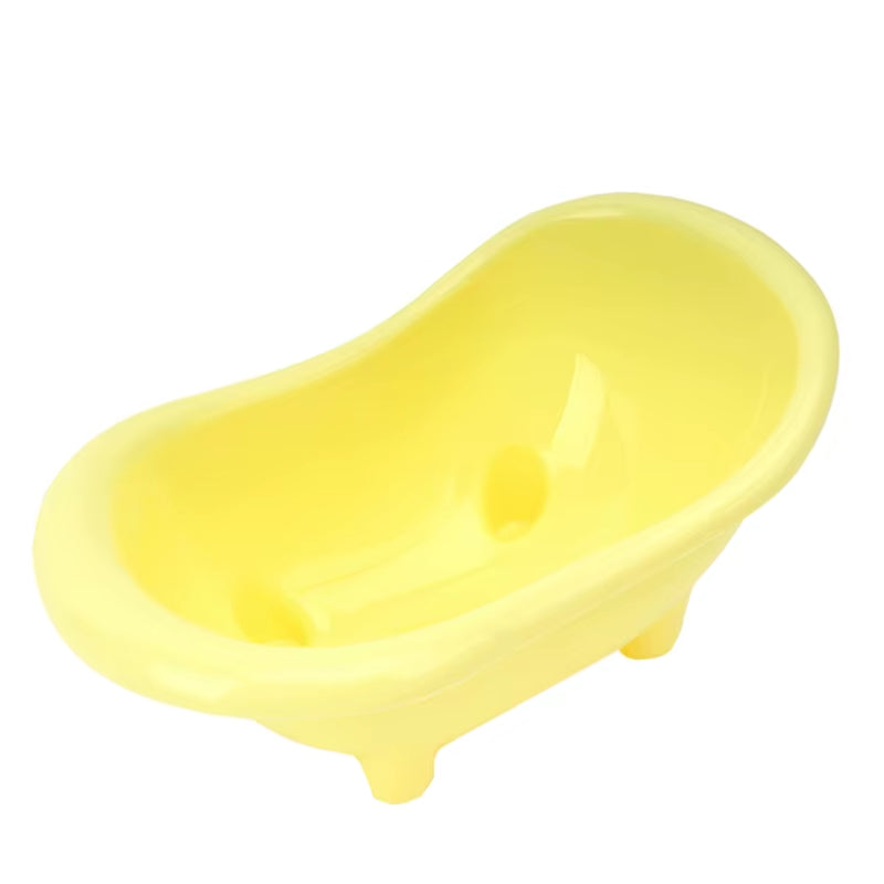Pet Mouse Bathing Bathtub Plastic Bathtub Hamster Bathing Supplies Toy Little Pet Bathroom Pet Cage Accessories Pet Toilet