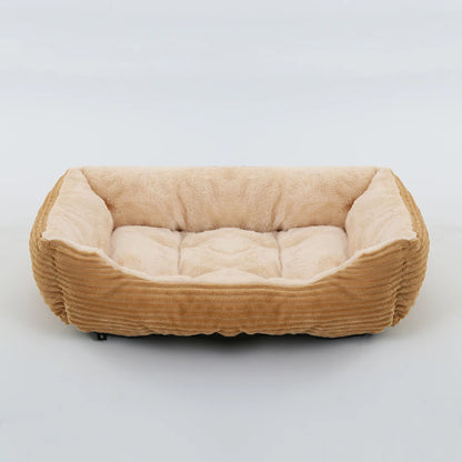 Bed for Dog Cat Pet Square Plush Kennel Medium Small Dog Sofa Bed Cushion Pet Calming Dog Bed House Pet Supplies Accessories