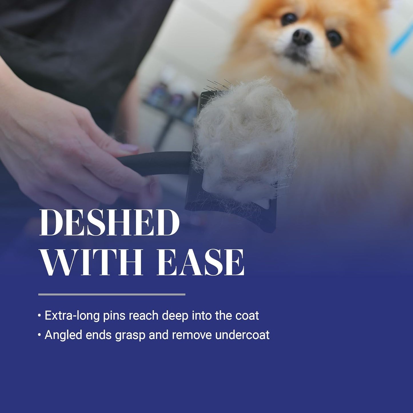 Chris Christensen Big K Slicker Brush for Dogs - Professional Grooming Tool for Goldendoodles, Labradoodles, and Poodles, Efficient Fluffing and Detangling, Large Size, Black