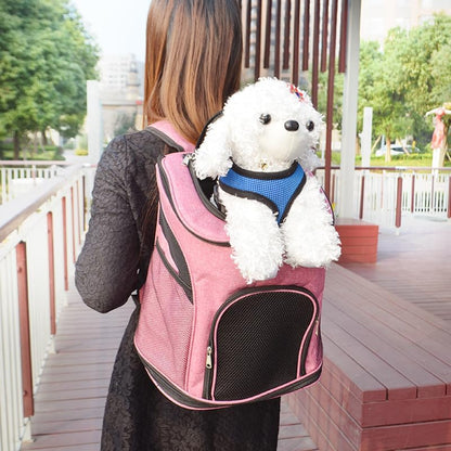 Pet Square Backpack, Privacy-Focused Carrier for Cats and Dogs, Portable Travel Bag (Black, M: 38X29X42CM)