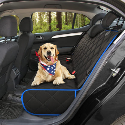 Active Pets Dog Car Seat Cover for Back Seat, Waterproof Vehicle Protector, Durable Scratch Proof Nonslip Pet Protection, Machine Washable, XL, Blue